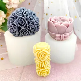 Valentines Day Molds 3D Rose Large Flower Handmade DIY Cake Silicone  PouringForms Mould For Pillar Candle Molds Making Set 220629 From Hui10,  $4.29